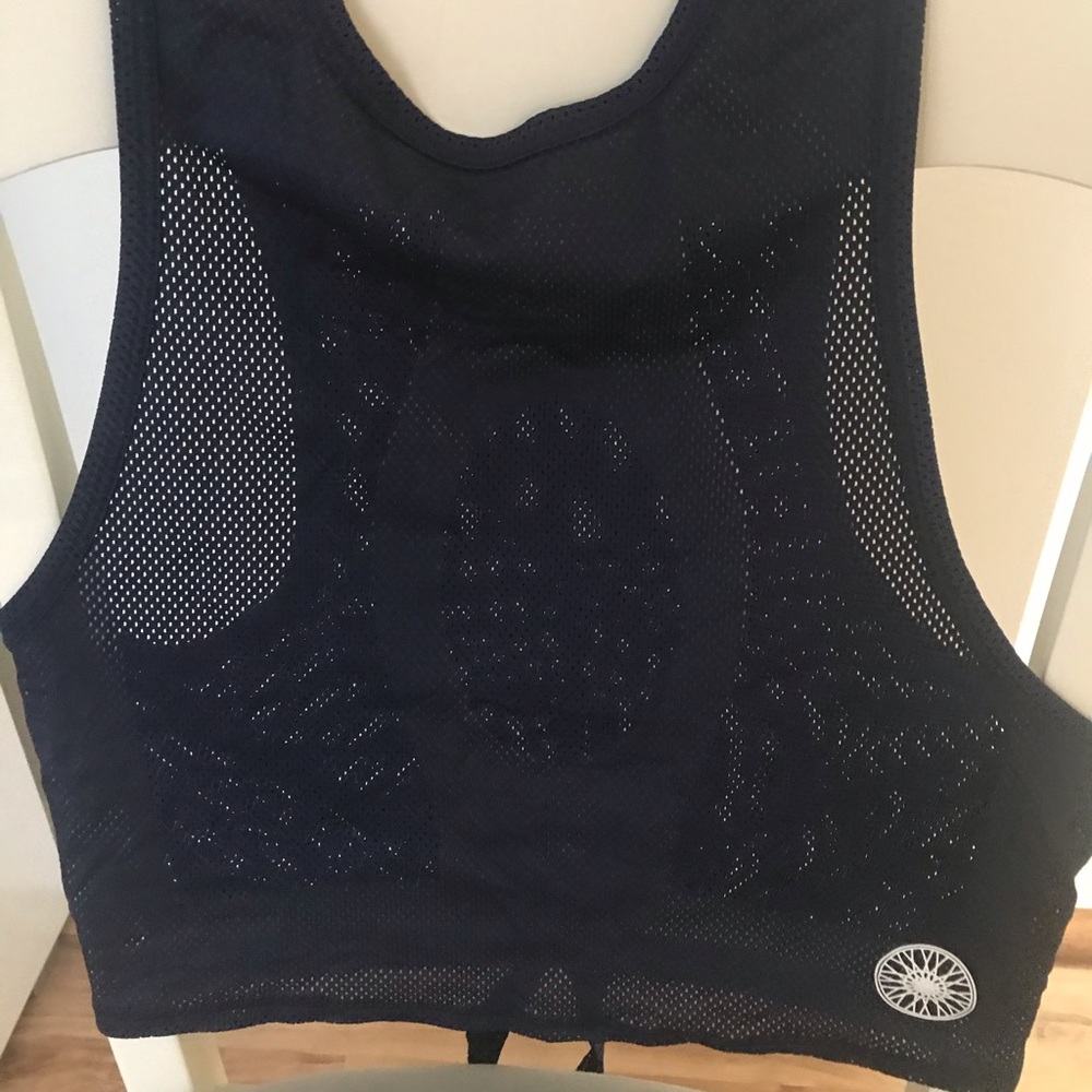 SoulCycle x ALALA Mesh Tie-Back Jersey/Tank